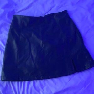 forever 21 leather skirt